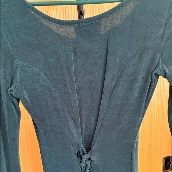 NEW Basics Dark Green Dress - medium - Picture 2 of 12